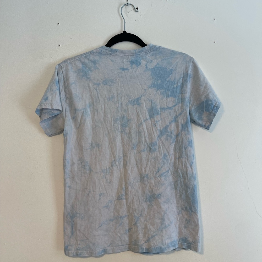 SOLD🚨Steven Rhodes "Assume the Fetal Position" t-shirt with a light blue tie-dye - Picture 5 of 5